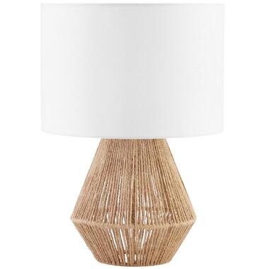 tectake Tafellamp Lignea Lux van jute in boho-stijl, 60W, Natuur product