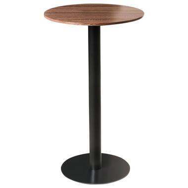 MORELLA - Statafel - Donkerbruin/Zwart - 60 cm - MDF product