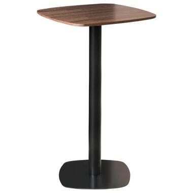 MORELLA - Statafel - Donkerbruin/Zwart - 60 x 60 cm - MDF product