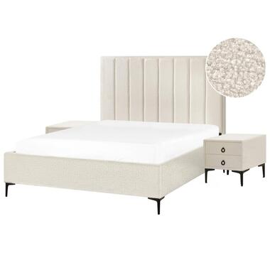 SEZANNE - Slaapkamerset - Gebroken wit - 160 x 200 cm - Bouclé product