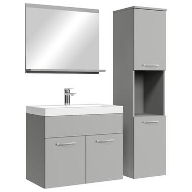 Badplaats Badkamermeubel Set Montreal 60 x 35 cm - Mat Grijs - Badmeubel met product