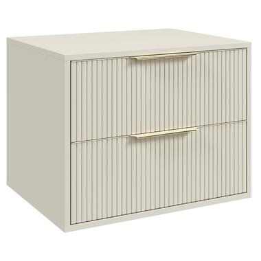 Badplaats Wastafelkast Rimini 60 cm - Beige - Badmeubel met Lades product