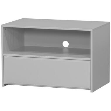 WOOOD Yissa Tv-Meubel Met Lade/ Open Vak - Grenen - Wolkengrijs product