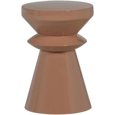 WOOOD Fedde Bijzettafel - Metaal - Oud Roze - 47x30x30 product