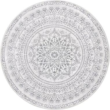 Parya Home Vloerkleed Rond - Diameter 120 cm - Taupegrijs product