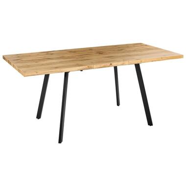 HARLOW - Uitschuifbare eettafel - Bruin - MDF product