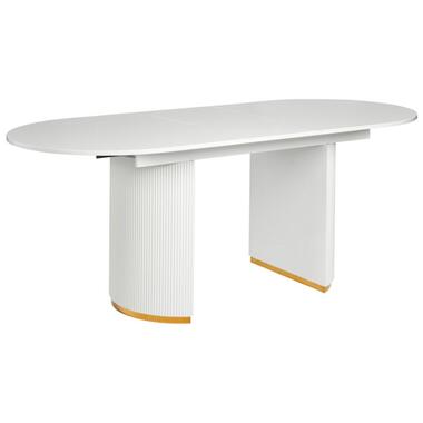 DULVERTON - Uitschuifbare eettafel - Wit - MDF product