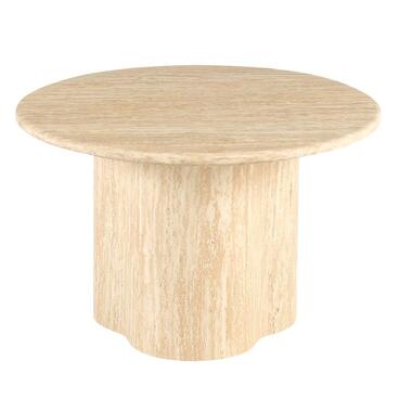 Salontafel Lichtbruin Marmer - Ø60x38cm - Firenze product