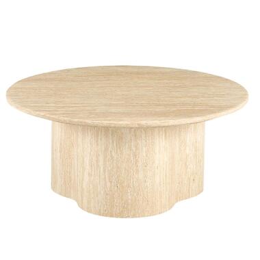 Salontafel Lichtbruin Marmer - Ø80x35cm - Firenze product