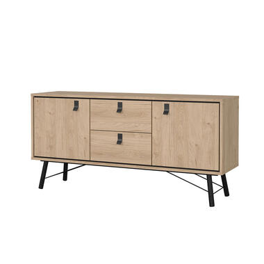 Hioshop Ry dressoir 2 deuren 2 lades eikdecor product