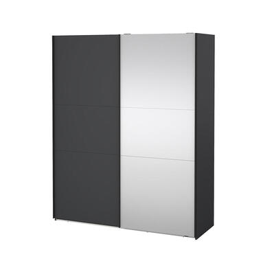 Hioshop Como schuifdeurkast 2 deuren 180x220cm mat grijs product