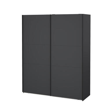 Hioshop Como schuifdeurkast 2 deuren 180x220cm mat grijs product