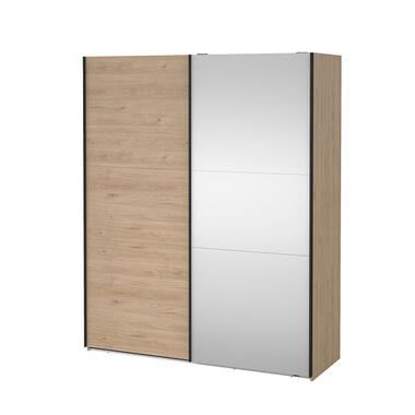 Hioshop Como schuifdeurkast 2 deuren 180x220cm eikdecor product