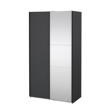 Hioshop Como schuifdeurkast 2 deuren 120x220cm mat grijs product