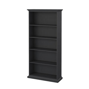 Hioshop Venedig wandkast 5 vakken mat grijs