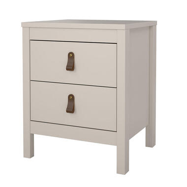 Hioshop Madrid nachtkastje 2 lades cashmere product