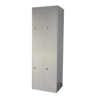 Lockerkast Grijs - 60x185 cm - 4 lockers product