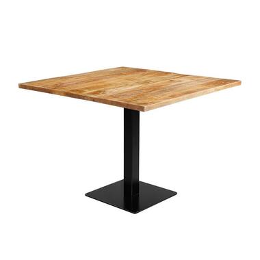 Mangohoutonline - Horecatafel Vierkant 100x100cm Vierkant - Bruin - Mahom product