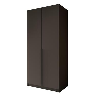 Meubella - Kledingkast Bruno - Zwart - 100 cm product