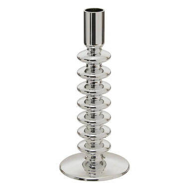 Atmosphera kaarsen kandelaar - dinerkaarsen - zilver - H22 cm product