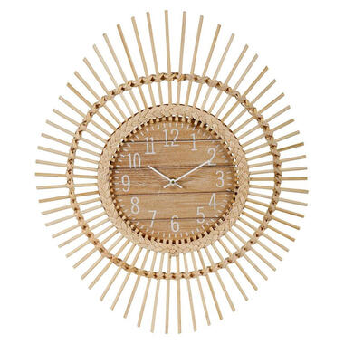 Ostaria Wandklok/muur klok - Ibiza stijl - D60 cm - naturel product