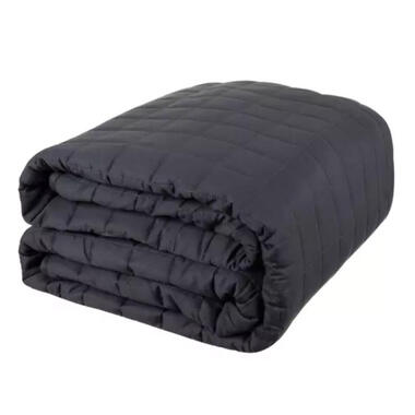 Ruhhy verzwaringsdeken - donkergrijs - 200 x 150 cm - katoen