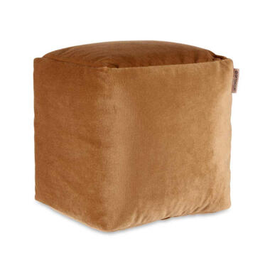 Arte Regal Poef - fluweel - bruin - 30 x 30 cm - vierkant product