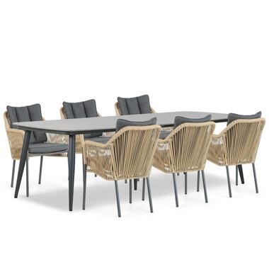 Tuinset 6 personen 240 cm Aluminium/rope Taupe Lifestyle Garden Furniture product