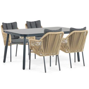 Tuinset 4 personen 160 cm Aluminium/rope Taupe Lifestyle Garden Furniture product