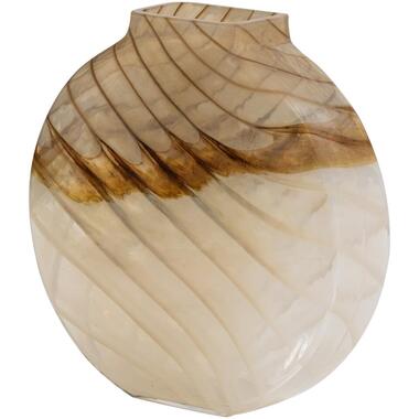 WOOOD Norbert Vaas - Handgevormd - Glas - Bruin - 26x25x8 product