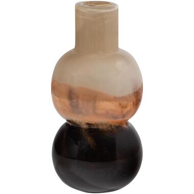 WOOOD Marjon Vaas - Handgevormd - Glas - Bruin - 30x14x14 product