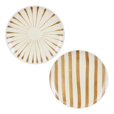 Elsie Dinerbord - 1 Bord Handgeschilderd, Willekeurige Kleur