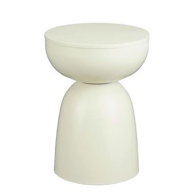 Mica Decorations Elliot Bijzettafel - H45 x Ø32 cm - IJzer - Off-white product