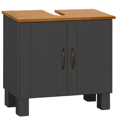Alby - Wastafelonderkast 60 cm met 2 deuren in antraciet product