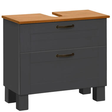 Alby - Wastafelonderkast 60 cm met 1 klep 1 lade in antraciet product