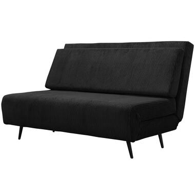 Mallory - Slaapbank 140 cm in antraciet stof product