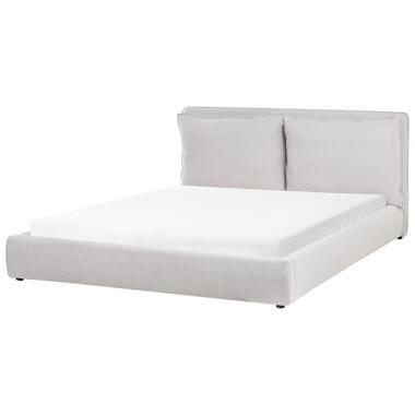 BAJONNA - Tweepersoonsbed - Lichtgrijs - 180 x 200 cm - Stof product