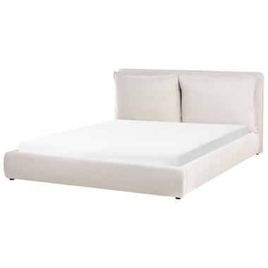BAJONNA - Tweepersoonsbed - Beige - 180 x 200 cm - Stof product