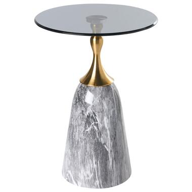 CARTER - Bijzettafel - Grijs - Metaal product
