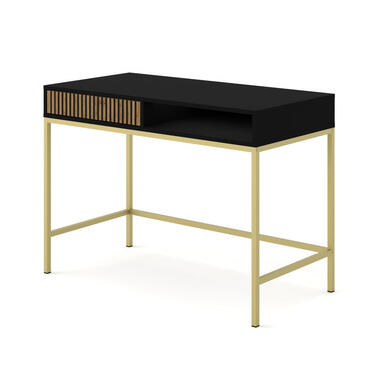 Ravenna Kaptafel - Mat zwart / Artisan eik- Metaal product