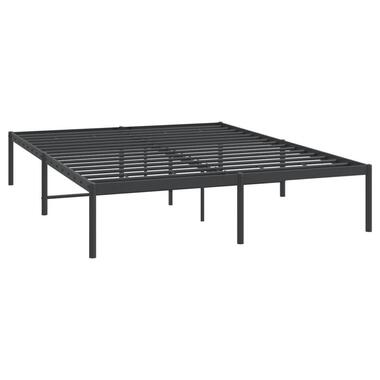 vidaXL - Bedframe - Zwart - Staal - 140 x 190 cm product