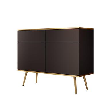 Meubella - Dressoir Orleans - Zwart - 107 cm product