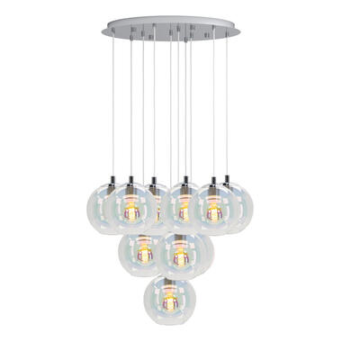 EGLO Ariscani 2 Hanglamp - E27 - Ø 65,5 cm - gekleurd glas - Chroom product