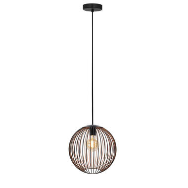 EGLO Almanzora Hanglamp - E27 - Ø 32 cm - Staal - Zwart/Koper product
