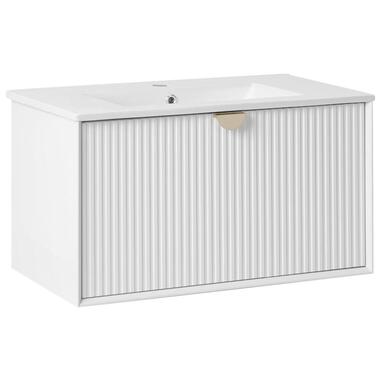 BONAIRE - Wastafelmeubel - Wit - 80 x 43 cm - Hout product