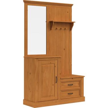 Selma - Garderobe met spiegel en 1 deur 2 lades in grenen product