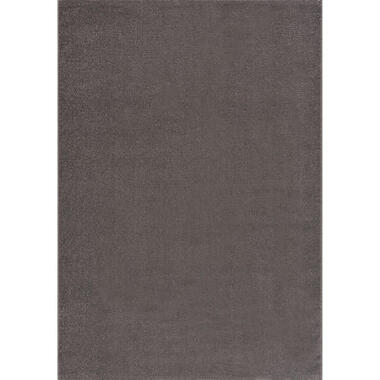 Uni Effen Laagpolig Vloerkleed Modern Grijs - 250x250 CM Vierkant product