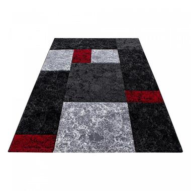 Modern Vloerkleed Basic Rood/Grijs - Laagpolig Tapijt 240x340 cm product