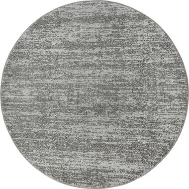 Relax Oslo - Laagpolig Effen Vloerkleed - Grijs - 240 CM ROND product
