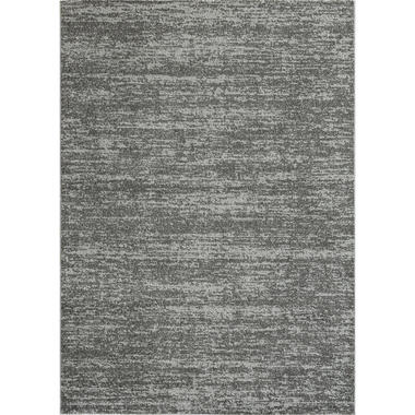 Relax Oslo - Laagpolig Effen Vloerkleed - Grijs - 250x250 CM Vierkant